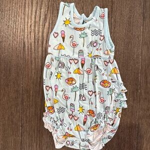Little Sleepies Baby Bubble Romper with Fun Summer Prints Size 12-18 Months